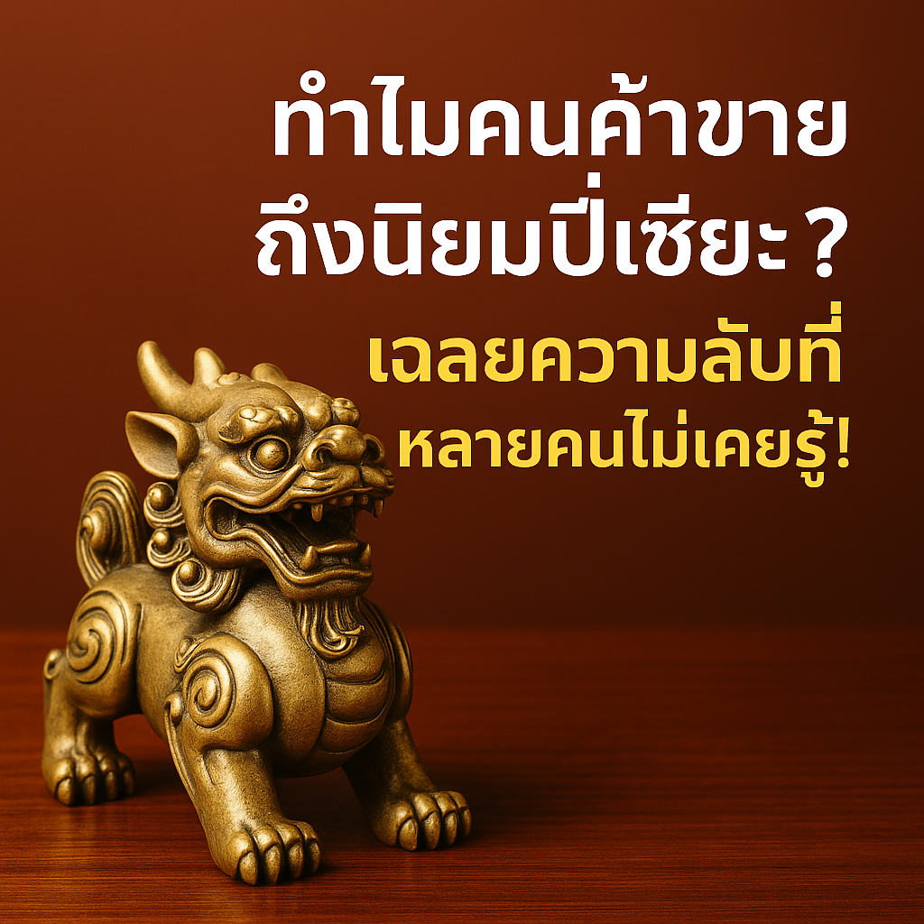 ทำไมคนค้าขายถึงนิยมปี่เซียะ? เฉลยความลับที่หลายคนไม่เคยรู้!