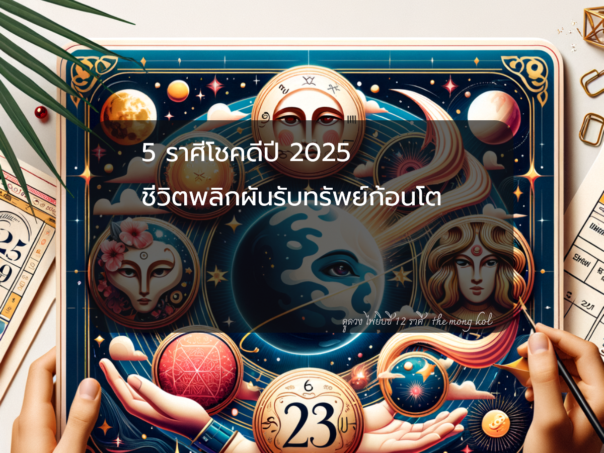 5 ราศีโชคดีปี 2025 ชีวิตพลิกผันรับทรัพย์ก้อนโต