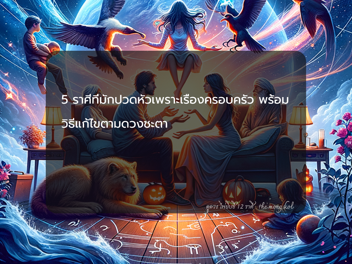 5 ราศีที่มักปวดหัวเพราะเรื่องครอบครัว พร้อมวิธีแก้ไขตามดวงชะตา