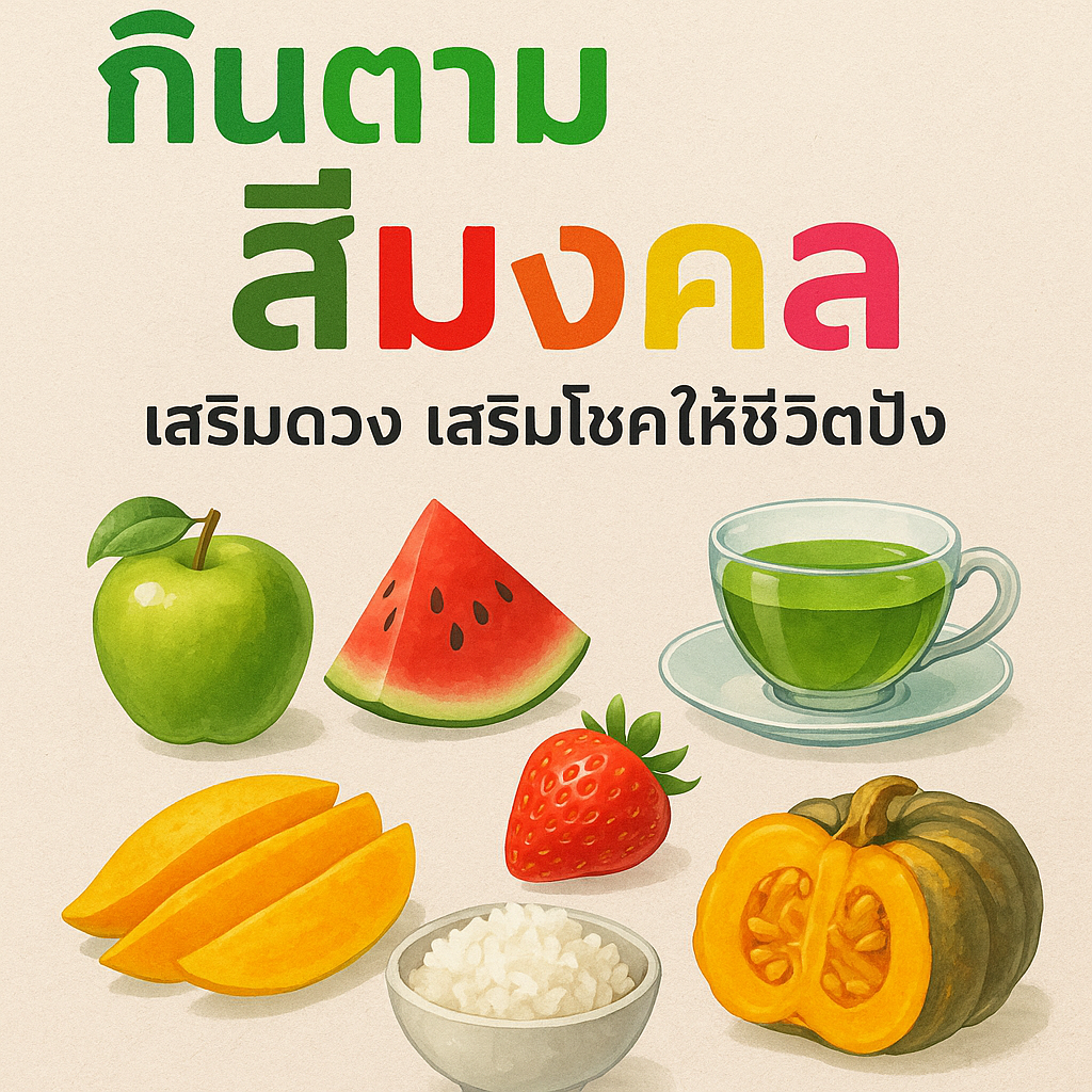 กินตามสีมงคล เสริมดวง เสริมโชคให้ชีวิตปัง