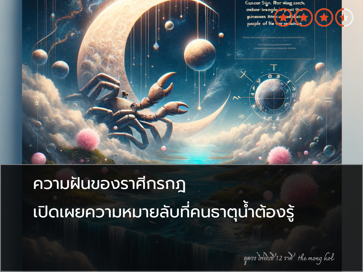 ความฝันของราศีกรกฎ เปิดเผยความหมายลับที่คนธาตุน้ำต้องรู้