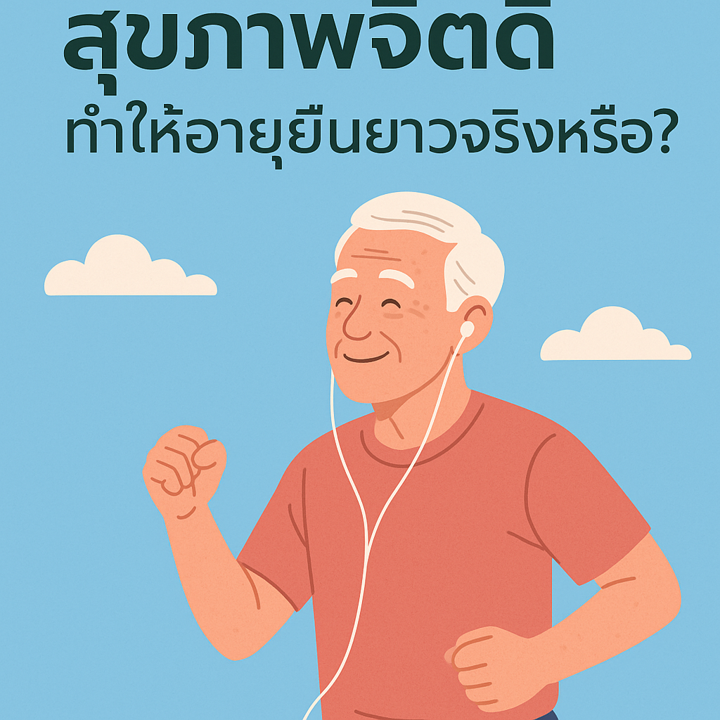 สุขภาพจิตดี ช่วยให้อายุยืนยาว | เคล็ดลับดูแลใจและกาย