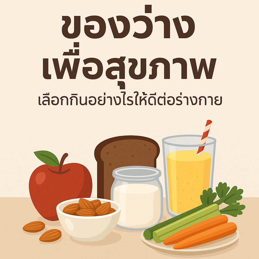 ของว่างเพื่อสุขภาพ เลือกกินอย่างไรดี? แนะนำเมนูอร่อย ทำง่าย ดีต่อสุขภาพ