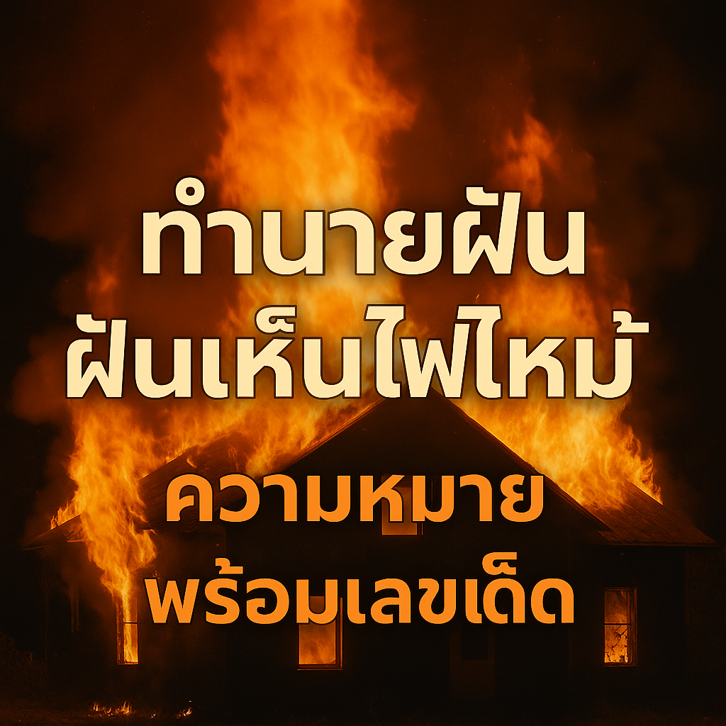 ทำนายฝัน ฝันเห็นไฟไหม้ ความหมาย พร้อมเลขเด็ดแม่น ๆ