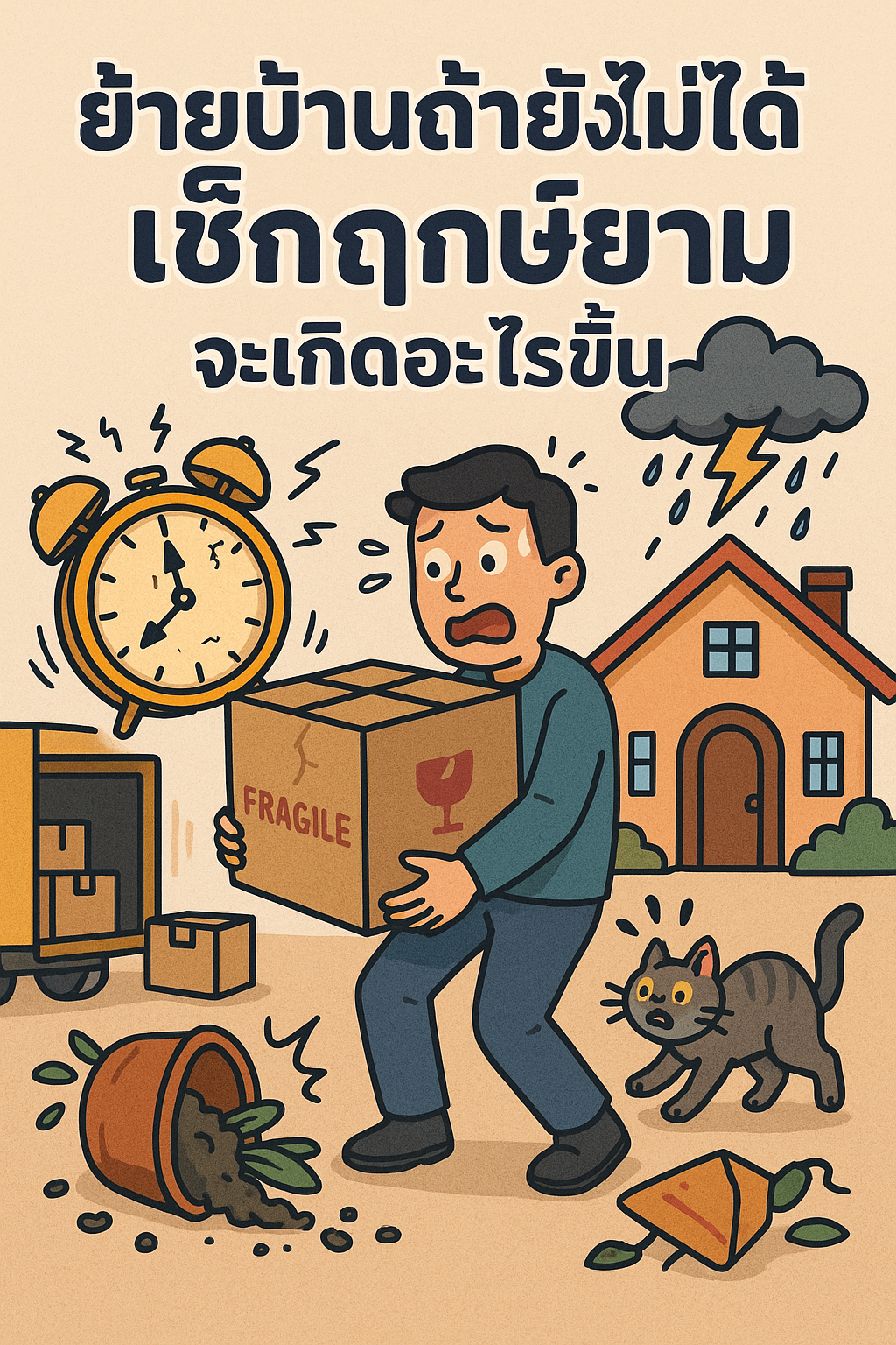 ย้ายบ้านถ้ายังไม่ได้เช็กฤกษ์ยาม จะเกิดอะไรขึ้น?