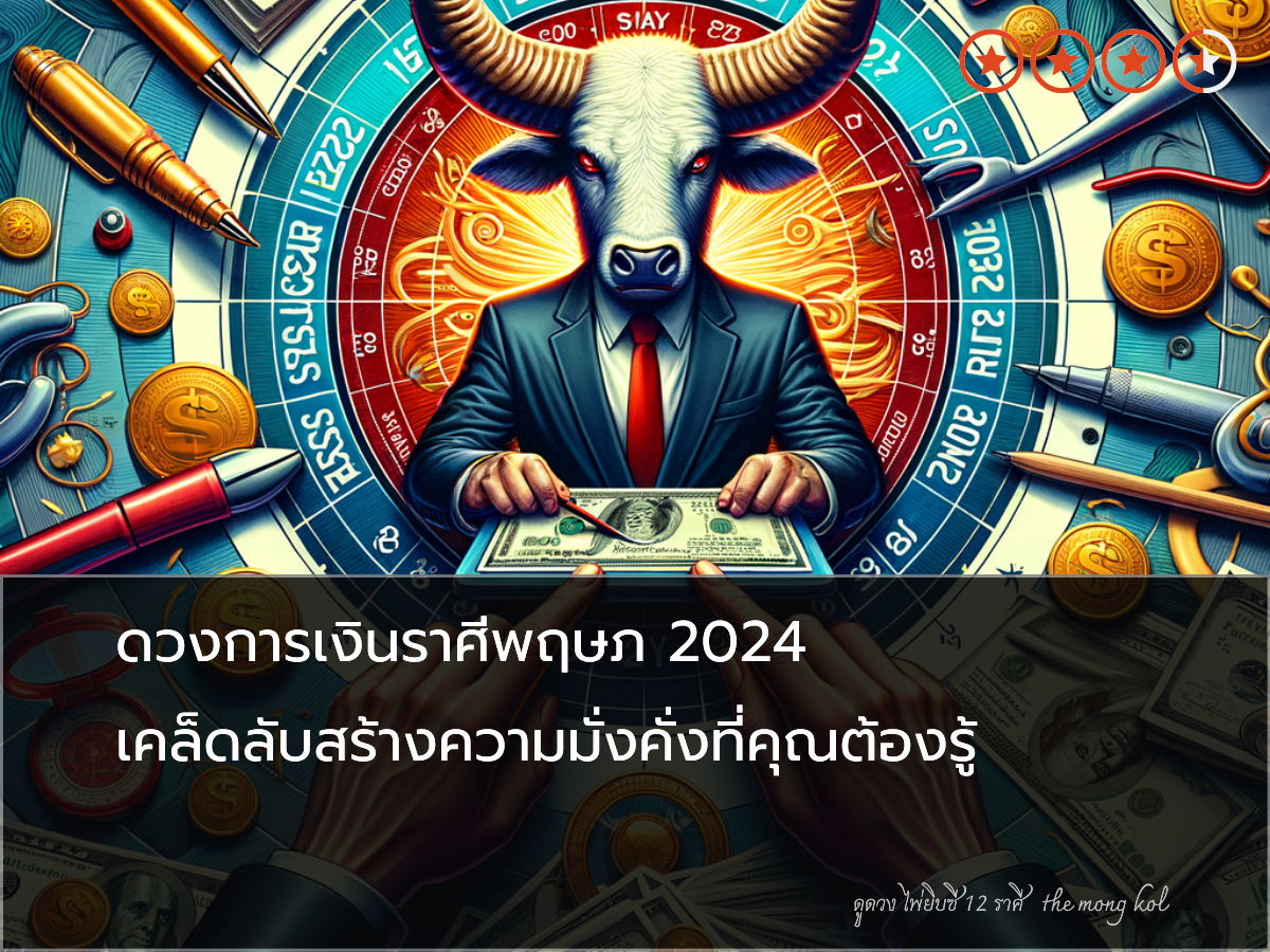 ดวงการเงินราศีพฤษภ 2024 เคล็ดลับสร้างความมั่งคั่งที่คุณต้องรู้