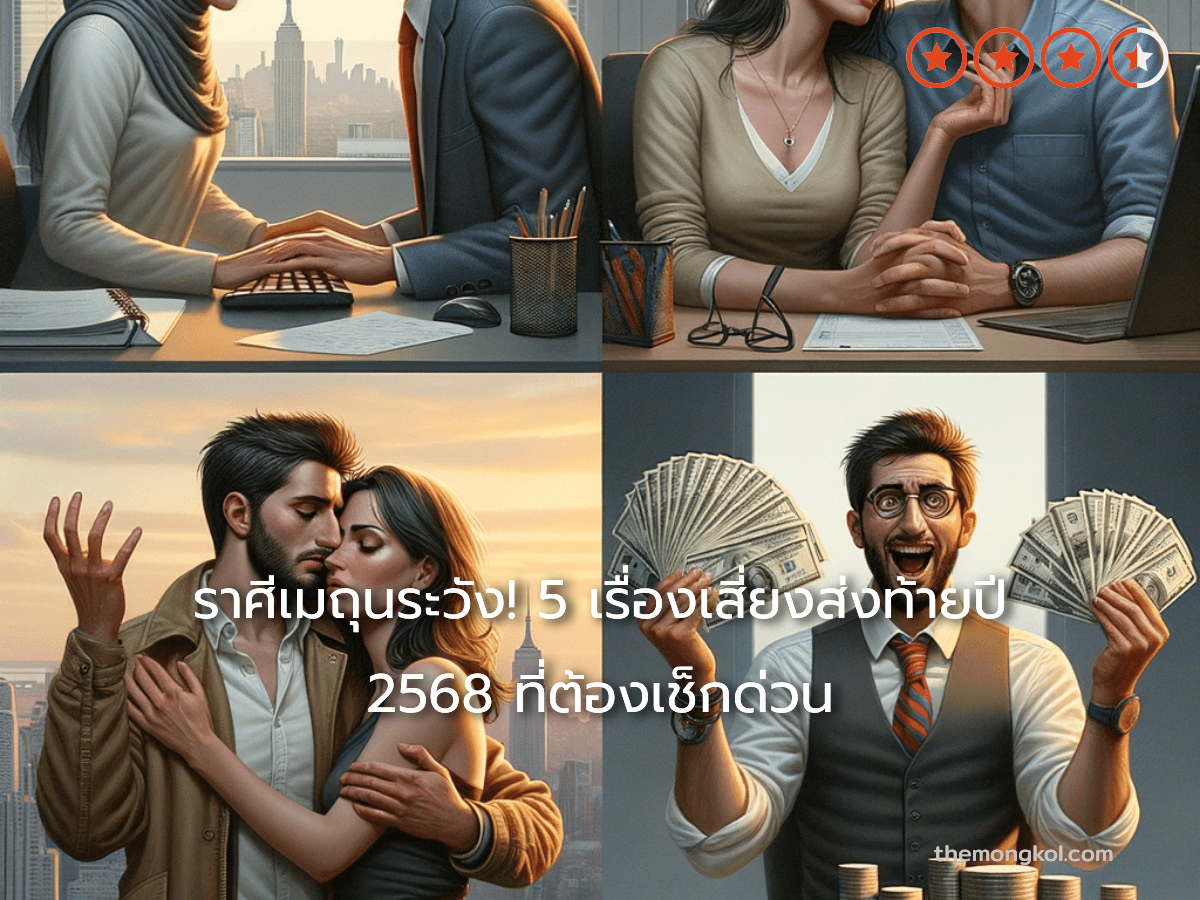 ราศีเมถุนระวัง! 5 เรื่องเสี่ยงส่งท้ายปี 2568 ที่ต้องเช็กด่วน
