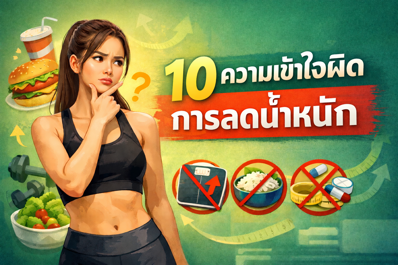 10 ความเข้าใจผิดเกี่ยวกับการลดน้ำหนัก ที่ทำให้คุณไม่ผอมสักที (อัปเดต 2026)