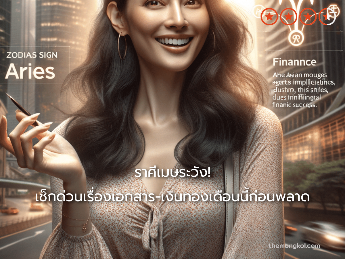 ราศีเมษระวัง! เช็กด่วนเรื่องเอกสาร-เงินทองเดือนนี้ก่อนพลาด