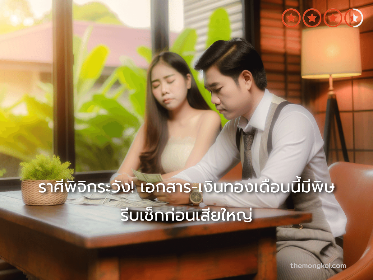 ราศีพิจิกระวัง! เอกสาร-เงินทองเดือนนี้มีพิษ รีบเช็กก่อนเสียใหญ่